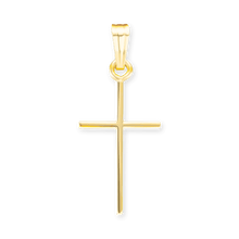 Load image into Gallery viewer, ITI NYC 14K Gold Thin Plain Cross Pendant
