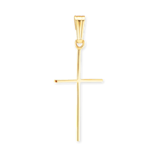 Load image into Gallery viewer, ITI NYC 14K Gold Thin Plain Cross Pendant