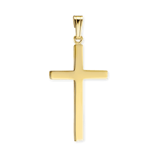Load image into Gallery viewer, ITI NYC Plain Cross Pendant in 14K Gold