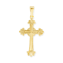 Load image into Gallery viewer, ITI NYC Fancy Anglican Cross Pendant in 14K Gold