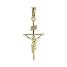 Load image into Gallery viewer, ITI NYC Classic Crucifix Pendant in 14K Gold