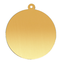 Load image into Gallery viewer, 14K Gold Round Disc With Loop (.025" thickness)