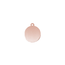 Load image into Gallery viewer, 14K Gold Round Disc With Loop (.025" thickness)