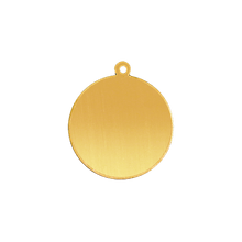 Load image into Gallery viewer, 14K Gold Round Disc With Loop (.025" thickness)