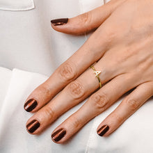Load image into Gallery viewer, Initial Ring in Sterling Silver