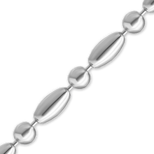 Load image into Gallery viewer, Bulk / Spooled Alternating Oval / Round Bead Chain in Sterling Silver (4.00 mm)