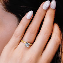 Load image into Gallery viewer, ITI NYC Cushion 4 Prong High TIF Style Solitaire