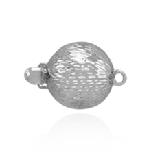 Load image into Gallery viewer, ITI NYC Bead Pearl Clasp with Diamond Cut Surface (9 mm-12 mm)