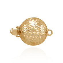 Load image into Gallery viewer, ITI NYC Bead Pearl Clasp with Diamond Cut Surface (9 mm-12 mm)