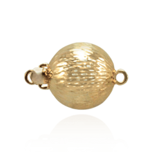 Load image into Gallery viewer, ITI NYC Bead Pearl Clasp with Diamond Cut Surface (9 mm-12 mm)