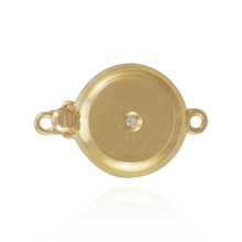 Load image into Gallery viewer, ITI NYC Bead Pearl Clasps with Diamonds in Center (10 mm-14 mm)