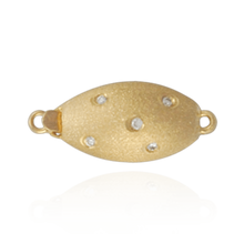 Load image into Gallery viewer, ITI NYC Oval Bead Clasps with Diamonds (19 mm)