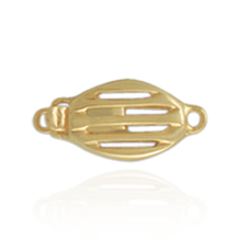 Load image into Gallery viewer, ITI NYC Oval Bead Pearl Clasp with Open Design (16 mm)