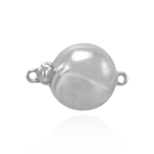 Load image into Gallery viewer, ITI NYC Bead Pearl Clasp with Diamond Cut Surface (12 mm)