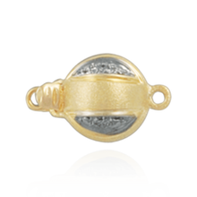 Load image into Gallery viewer, ITI NYC Bead Pearl Clasps with Diamond Accents (10 mm-12 mm)