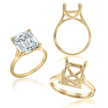Load image into Gallery viewer, ITI NYC Emerald Shape 4 Prong Lucida Solitaire