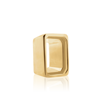 Load image into Gallery viewer, ITI NYC Emerald Shape High Bezel Setting in 14K Gold (5.00 x 3.00 mm - 14.00 x 10.00 mm)