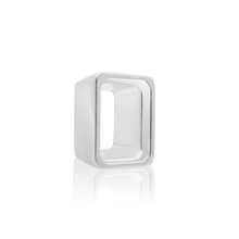 Load image into Gallery viewer, ITI NYC Emerald Shape High Bezel Setting in Sterling Silver (5.00 x 3.00 mm - 14.00 x 10.00 mm)