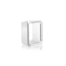 Load image into Gallery viewer, ITI NYC Emerald Shape High Bezel Setting in Sterling Silver (5.00 x 3.00 mm - 14.00 x 10.00 mm)