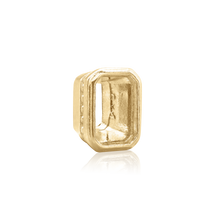 Load image into Gallery viewer, ITI NYC Emerald Bezel with Beaded Detail in 14K Gold (5.75 x 3.75 mm - 11.50 x 9.60 mm)