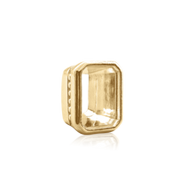 Load image into Gallery viewer, ITI NYC Emerald Bezel with Beaded Detail in 14K Gold (5.75 x 3.75 mm - 11.50 x 9.60 mm)