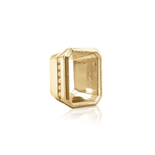 Load image into Gallery viewer, ITI NYC Emerald Bezel with Beaded Detail in 14K Gold (5.75 x 3.75 mm - 11.50 x 9.60 mm)