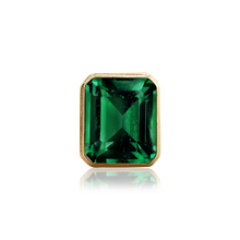Load image into Gallery viewer, ITI NYC Emerald Bezel with Beaded Detail in 14K Gold (5.75 x 3.75 mm - 11.50 x 9.60 mm)