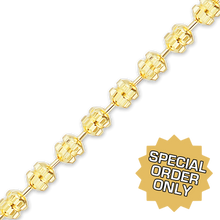 Load image into Gallery viewer, Special Order Only: Bulk / Spooled Diamond Cut Fancy Bead Chain in Gold