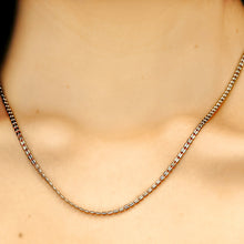 Load image into Gallery viewer, FDR Drive Double Cylinder Bead Chain Necklace in Sterling Silver