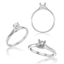 Load image into Gallery viewer, ITI NYC Oval 4 Prong Lucida Solitaire