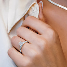 Load image into Gallery viewer, ITI NYC Oval 4 Prong Lucida Solitaire