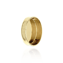 Load image into Gallery viewer, ITI NYC Oval Low Bezels With Closed Back in 14K Gold (5.00 x 3.00 mm - 20.00 x 15.00 mm)