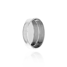 Load image into Gallery viewer, ITI NYC Oval Low Bezels With Closed Back in Sterling Silver (5.00 x 3.00 mm - 20.00 x 15.00 mm)