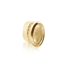 Load image into Gallery viewer, ITI NYC Oval High Bezel with Beaded Detail in 14K Gold (6.00 x 4.00 mm - 12.00 x 10.00 mm)