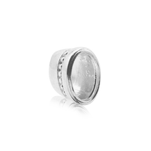 Load image into Gallery viewer, ITI NYC Oval High Bezel with Beaded Detail in Sterling Silver (6.00 x 4.00 mm - 12.00 x 10.00 mm)