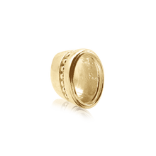 Load image into Gallery viewer, ITI NYC Oval High Bezel with Beaded Detail in 14K Gold (6.00 x 4.00 mm - 12.00 x 10.00 mm)