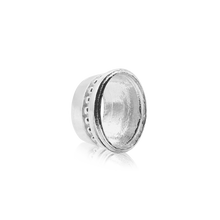 Load image into Gallery viewer, ITI NYC Oval High Bezel with Beaded Detail in Sterling Silver (6.00 x 4.00 mm - 12.00 x 10.00 mm)