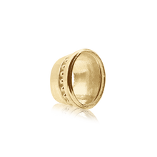 Load image into Gallery viewer, ITI NYC Oval High Bezel with Beaded Detail in 14K Gold (6.00 x 4.00 mm - 12.00 x 10.00 mm)