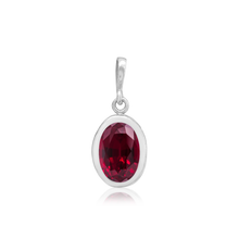 Load image into Gallery viewer, ITI NYC Oval Back-Set Bezel Pendant in Sterling Silver (6.00 x 4.00 mm - 9.00 x 7.00 mm)