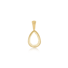 Load image into Gallery viewer, ITI NYC Pear Shape Bezel Pendant in 14K Gold (6.25 x 4.60 mm - 9.00 x 6.50 mm)