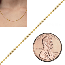 Load image into Gallery viewer, Special Order Only: Bulk / Spooled Round Bead Chain in Gold