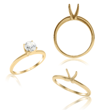 Load image into Gallery viewer, ITI NYC Round 4 Prong High TIF Style Solitaire