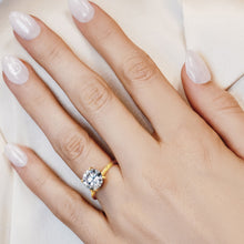 Load image into Gallery viewer, ITI NYC Round 4 Prong High TIF Style Solitaire