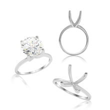 Load image into Gallery viewer, ITI NYC Round 4 Prong High TIF Style Solitaire