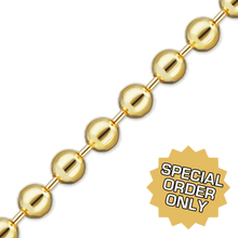 Load image into Gallery viewer, Special Order Only: Bulk / Spooled Round Bead Chain in Gold