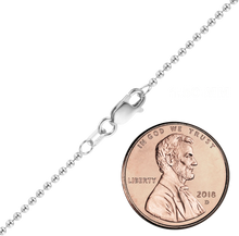 Load image into Gallery viewer, Broadway Bead Anklet in 14K White Gold