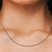 Load image into Gallery viewer, Broadway Bead Necklace in Sterling Silver