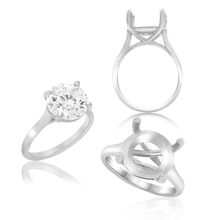 Load image into Gallery viewer, ITI NYC Round 4 Prong Lucida Solitaire