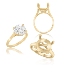 Load image into Gallery viewer, ITI NYC Round 4 Prong Lucida Solitaire