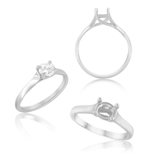 Load image into Gallery viewer, ITI NYC Round 4 Prong Lucida Solitaire